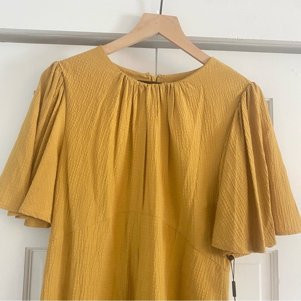 Calvin Klein Mustard new with tags romper with bell sleeves - Picture 4 of 7